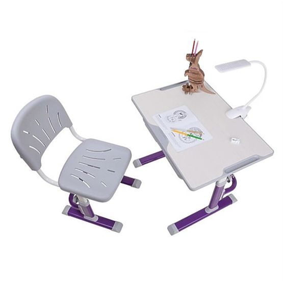 Dětský psací stůl + židle Cubby Lupin - fialový