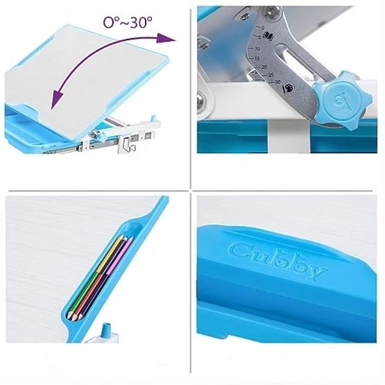 Dětský psací stůl + židle Cubby Lupin - modrý