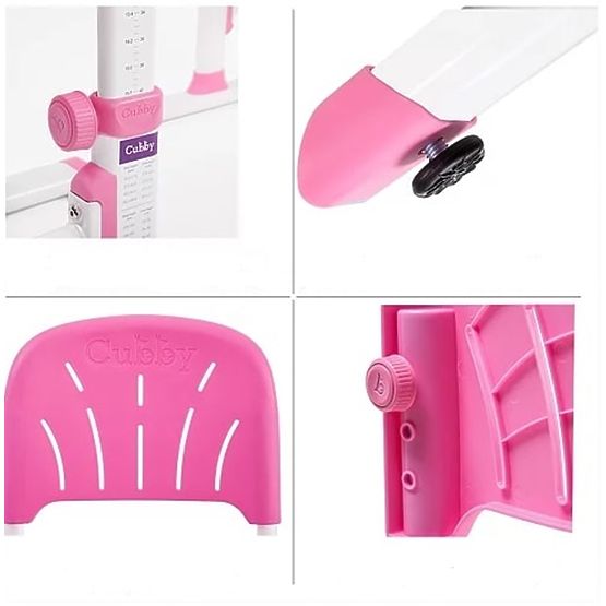 Dětský psací stůl + židle Cubby Lupin - růžový