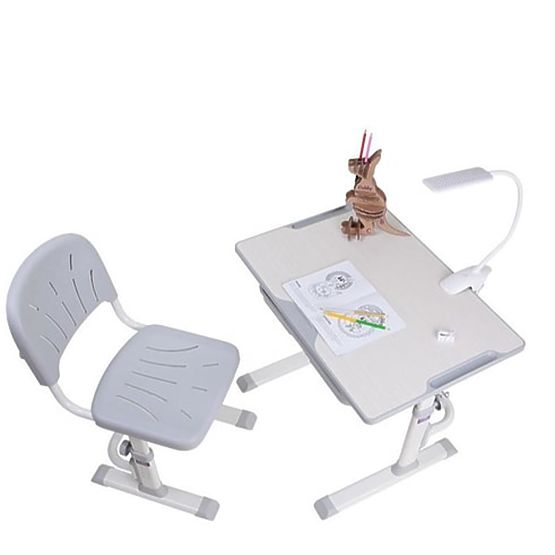 Dětský psací stůl + židle Cubby Lupin - šedý