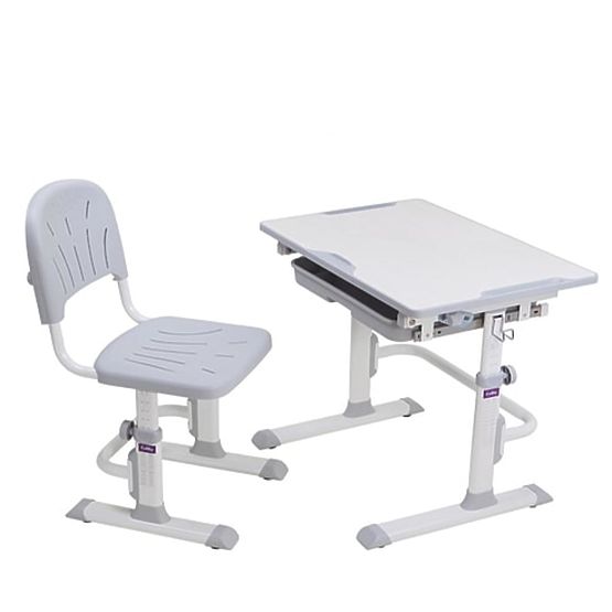 Dětský psací stůl + židle Cubby Lupin - šedý