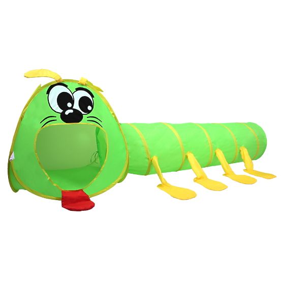 Dětský stan + tunel - stonožka 2v1