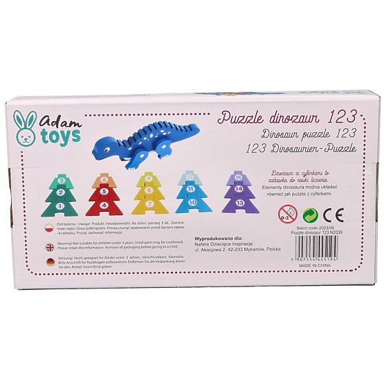 Dinozaver s številčnimi sestavljankami