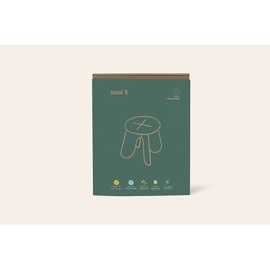 Dizajnerski stol X - naraven