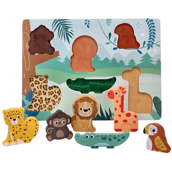 Dotikalna sestavljanka 3D Safari živali