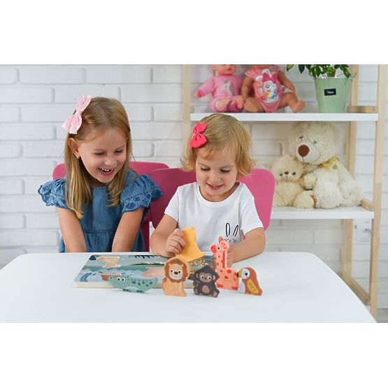 Dotikalna sestavljanka 3D Safari živali