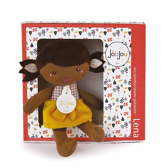Doudou Jolijou Punčka Léna 16 cm rumena