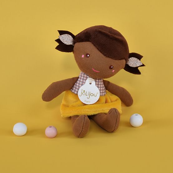 Doudou Jolijou Punčka Léna 16 cm rumena
