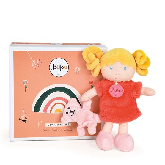 Doudou Jolijou Punčka Miss Coral 21 cm