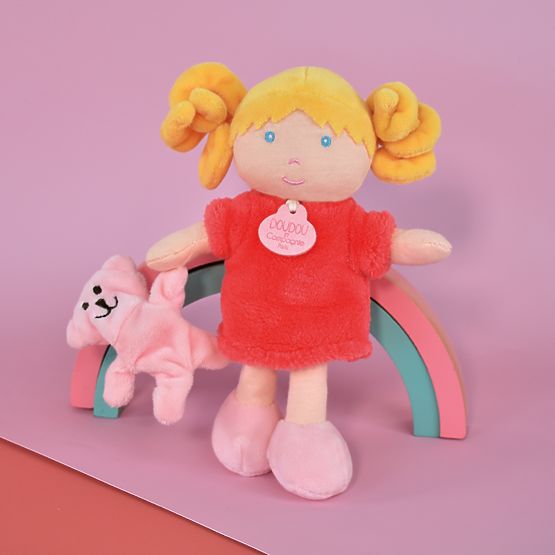 Doudou Jolijou Punčka Miss Coral 21 cm