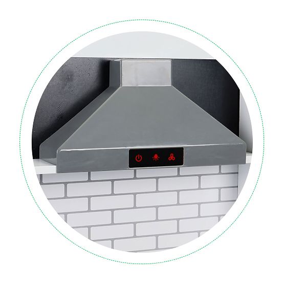 Lesena kuhinja za otroke + zvoki in lučke ECOTOYS