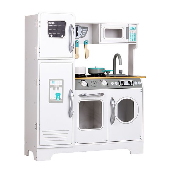 Lesena kuhinja s pripomočki za otroke ECOTOYS