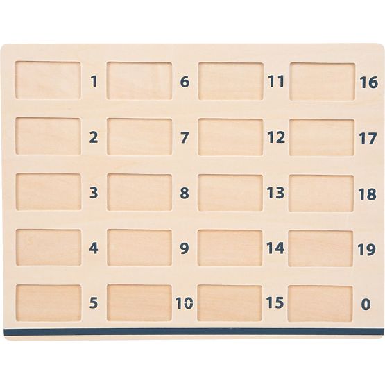 Lesena matematična miza