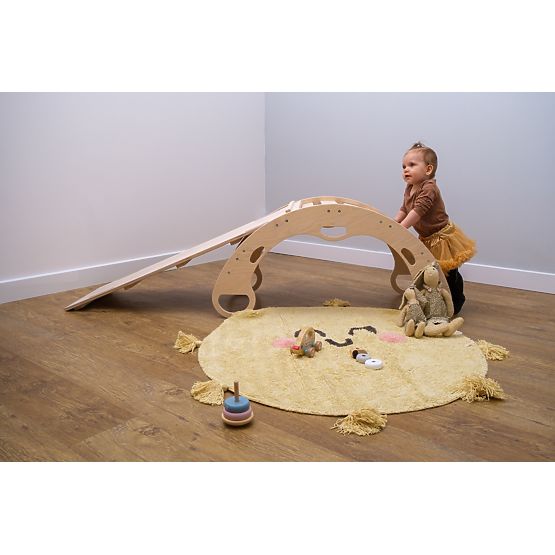 Lesena gugalnica montessori - naravna