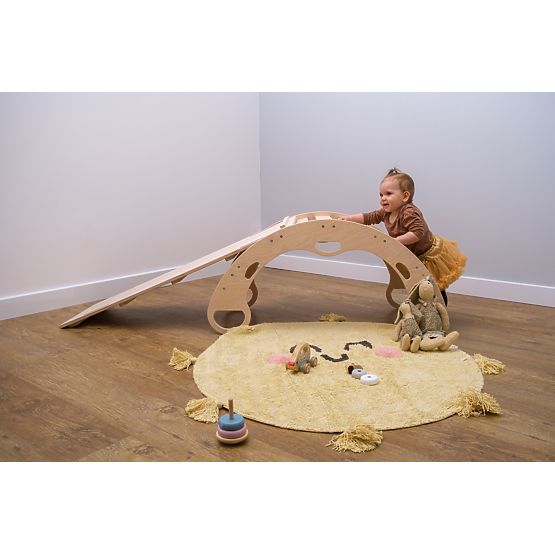 Lesena gugalnica montessori - naravna