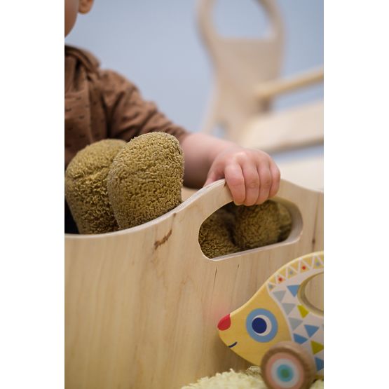 Lesena gugalnica montessori - naravna