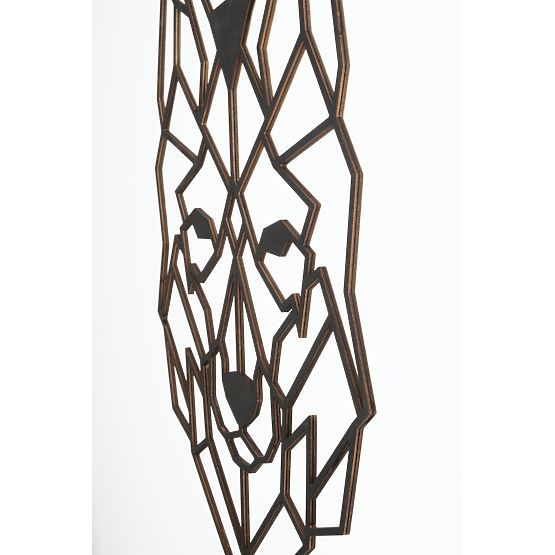 Lesena geometrijska slika - Volk - različne barve