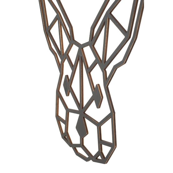 Lesena geometrijska slika - Hare - različne barve