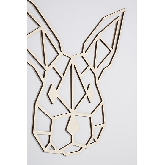 Lesena geometrijska slika - Hare - različne barve Barva: naravni