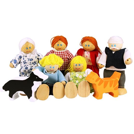 Družinska hiša Bigjigs Toys set