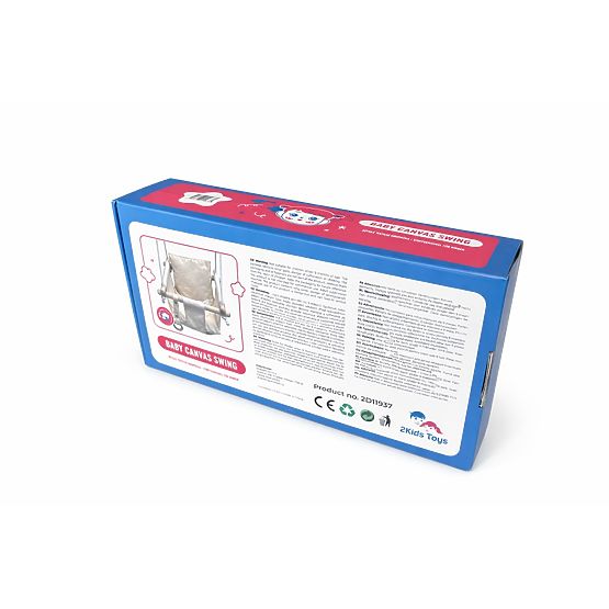 2Kids Toys Otroška tekstilna gugalnica 100% bombaž bež
