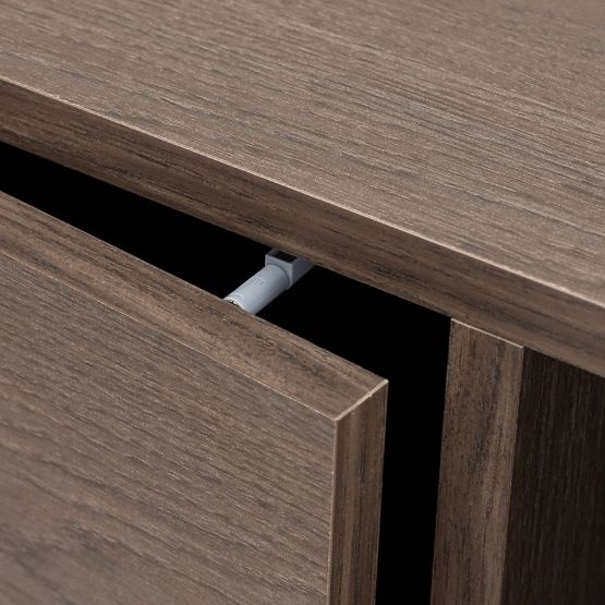 Dvovratna TV omarica s predalom Kanso, Hrast Baltic Storm