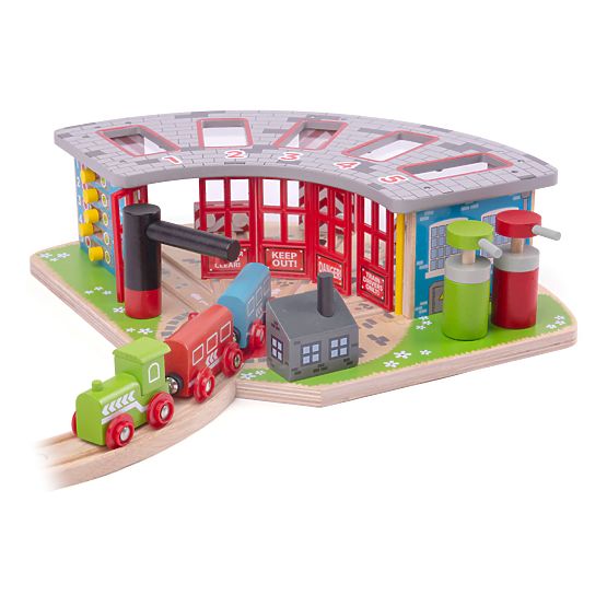 Ekskluzivno skladišče Bigjigs Rail za 5 vlakov