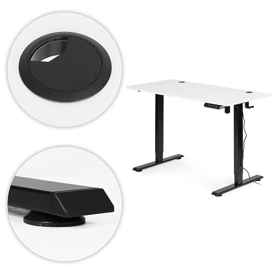 Električna nastavljiva miza 120x60 cm, nastavljiva višina 72-117 cm ModernHome