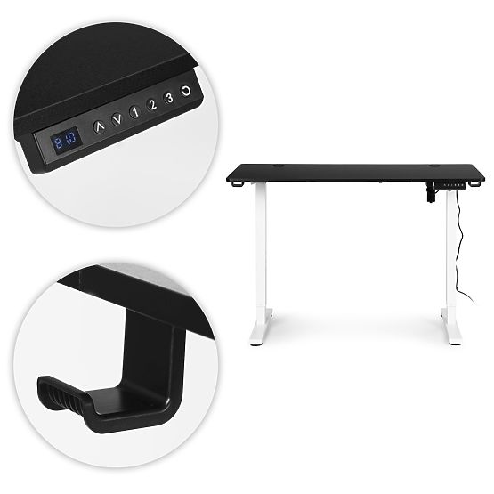 Električna višinsko nastavljiva miza 120x60 cm, višina 72-117 cm ModernHome