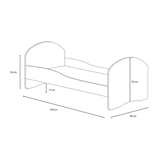 Enojna postelja Luk160x80