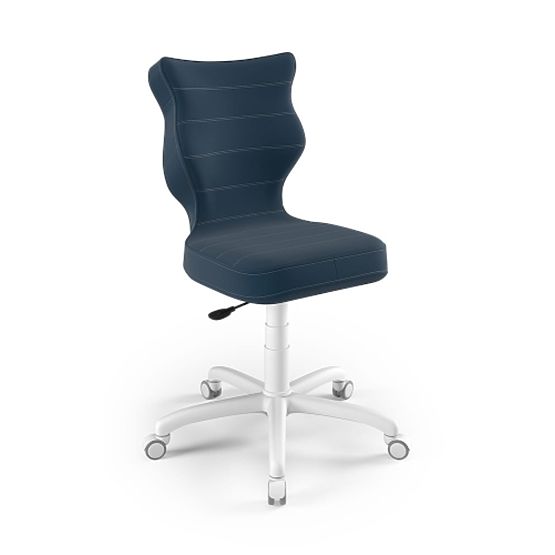 Ergonomski stol za pisalno mizo prilagojen za višino 146-176,5 cm - mornarsko modra