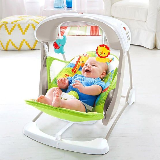 Fisher Price cestovní houpačka a sedátko Rainforest