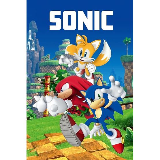 Flisasta odeja Sonic