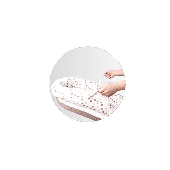 Gnezdo Dots DeLUX 90x50 cm