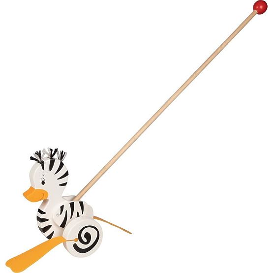 Vlečna žival na palici Goki - Zebra račka