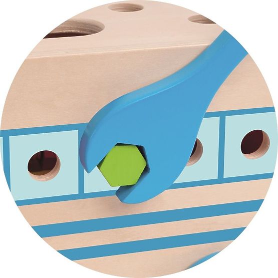 Gradbeni avtobus z orodjem