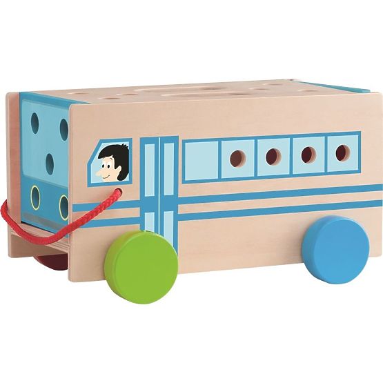 Gradbeni avtobus z orodjem