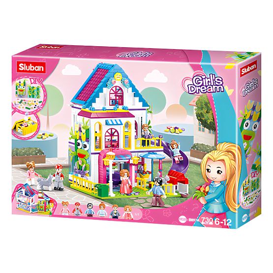Gradbeni komplet Sluban Girls Dream M38-B0974 - Zabavna vila