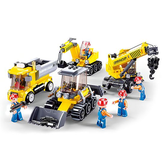 Gradbeni komplet Sluban Town Gradbeniki M38-B0810 - Gradbišče