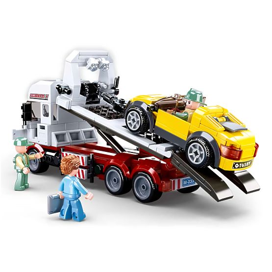 Gradbeni set Sluban Town M38-B0879 - Vlečno vozilo s nagibno ploščadjo