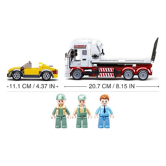 Gradbeni set Sluban Town M38-B0879 - Vlečno vozilo s nagibno ploščadjo