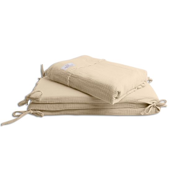 Heavens 3-delna posteljnina iz muslina - bež