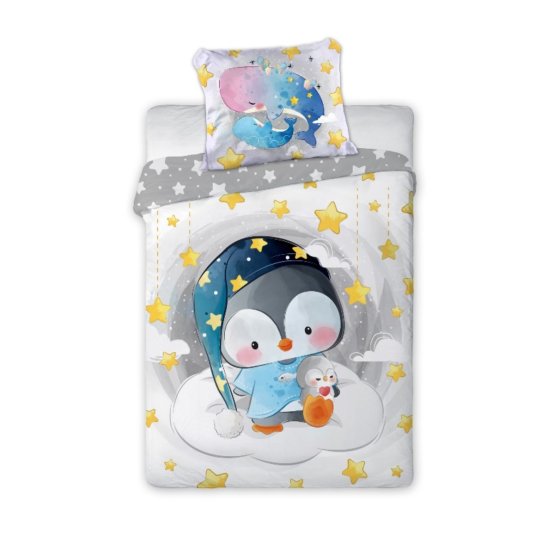 Otroška posteljnina 135x100 + 60x40 cm Penguin