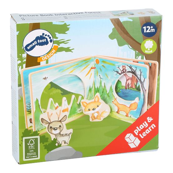 Interaktivna igra slikanica Small Foot Wooden