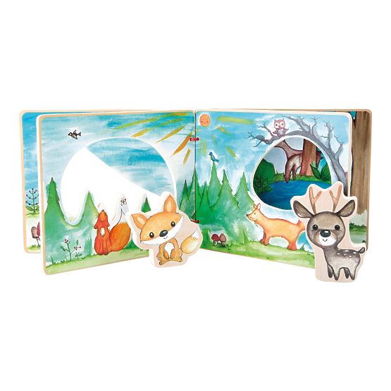 Interaktivna igra slikanica Small Foot Wooden
