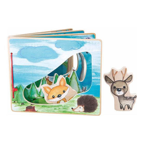 Interaktivna igra slikanica Small Foot Wooden
