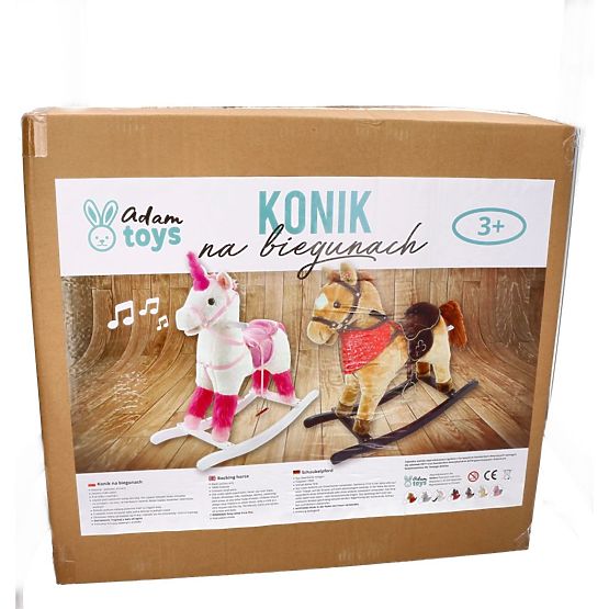 Interaktivni gugalni konj beli samorog