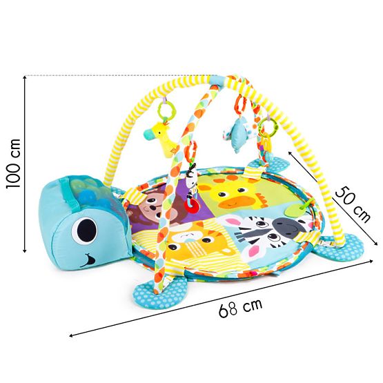 Izobraževalna odeja z žogami - želva
