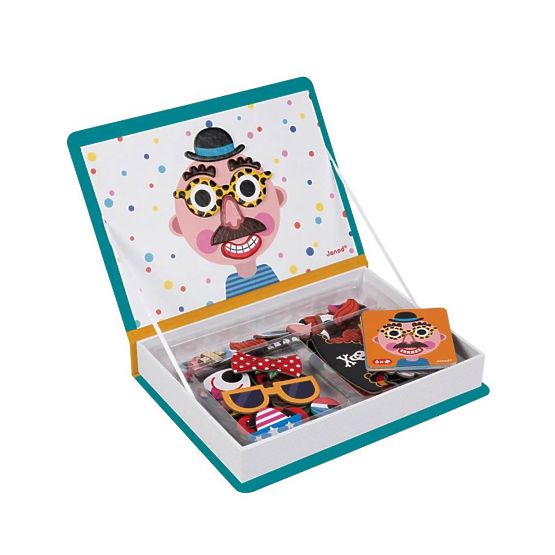 Janod Magnetibook Smešni obrazi fantov