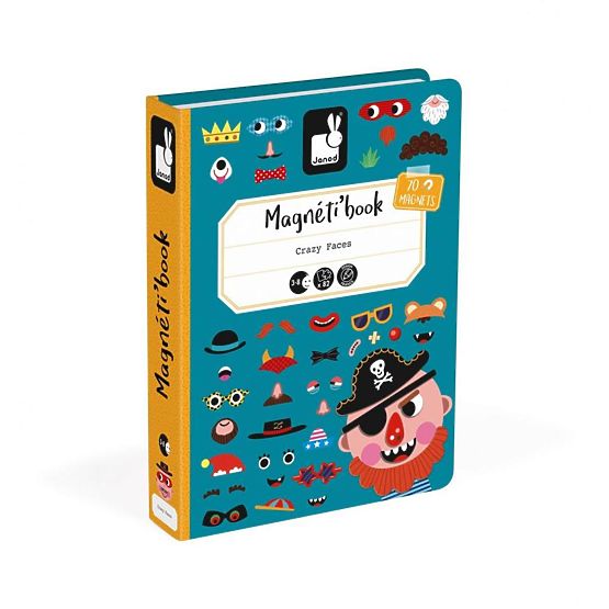 Janod Magnetibook Smešni obrazi fantov
